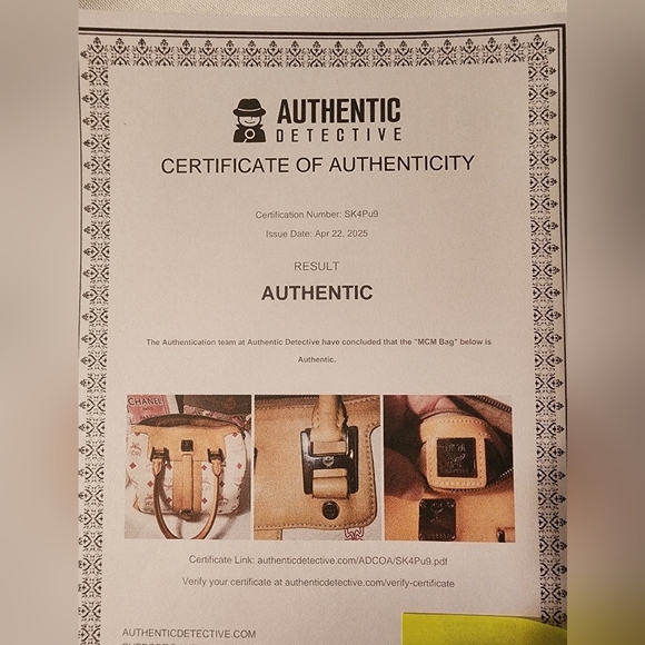 MCM Women's Boston Bag With COA & Dust bag Pristine Condition - Picture 10 of 10